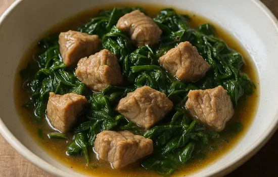 Sauté de veau aux épinards à l’ancienne