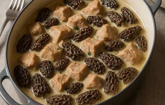 Sauté de veau aux morilles à l’ancienne