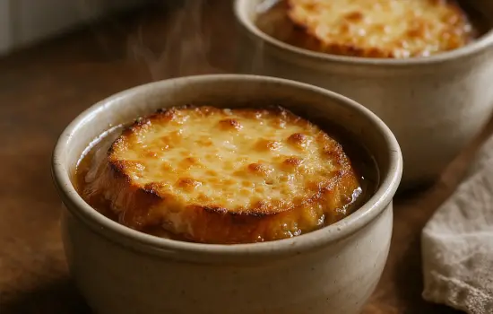 Soupe à l’oignon gratinée facile
