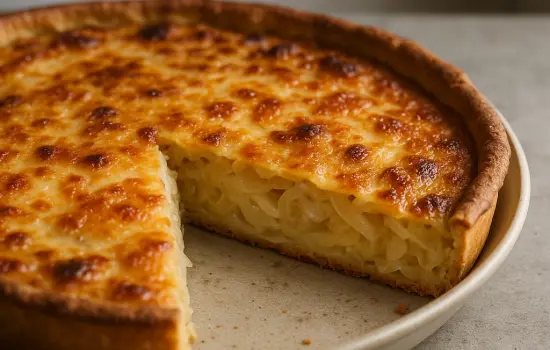 Tarte aux oignons doux et comté