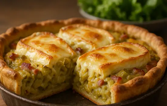 Tarte aux poireaux, lardons et reblochon facile