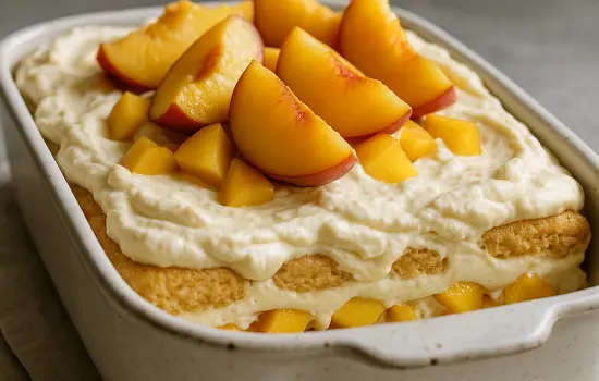 Tiramisu aux pêches facile